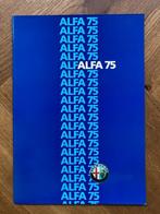 Alfa Romeo 75 folder 1986 22 pag., Alfa Romeo, Nieuw, Ophalen of Verzenden, Alfa Romeo