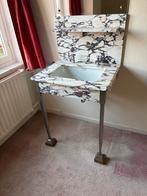 Antieke marmeren wastafel, Ophalen, Gebruikt, 50 tot 100 cm, Minder dan 100 cm