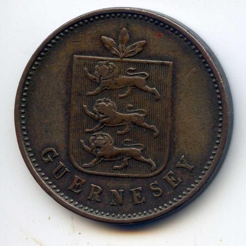 Guernsey 4 Doubles 1830, Postzegels en Munten, Munten | Europa | Niet-Euromunten, Overige landen, Verzenden