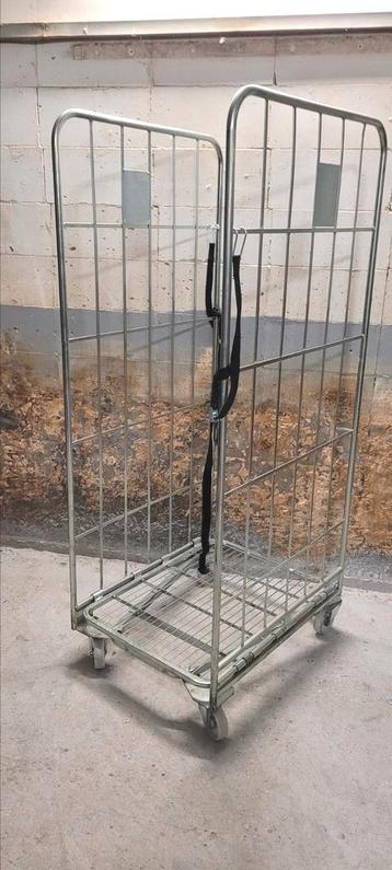 Rolcontainer rolkar transportkar trolley wagen magazijnkar beschikbaar voor biedingen