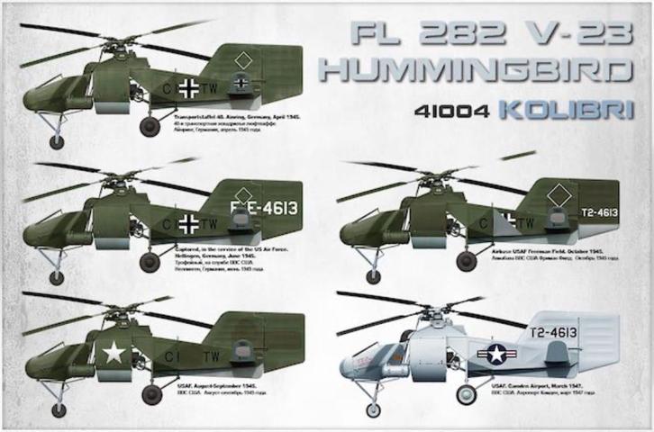 MiniArt	41004	FL 282 V-23 Hummingbird Kolibri	1/35, Hobby en Vrije tijd, Modelbouw | Vliegtuigen en Helikopters, Nieuw, Groter dan 1:72