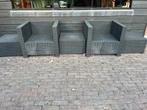 Wicker Loungeset inclusief kussens, Tuin en Terras, Tuinsets en Loungesets, Ophalen, Gebruikt, 3 zitplaatsen, Loungeset