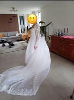 Witte trouwjurk, maat 40, Ophalen, Zo goed als nieuw, Maat 38/40 (M)