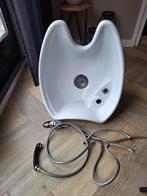 Verstelbare Wasbak voor kapsalon met kraan en sproeier, Ophalen, Gebruikt