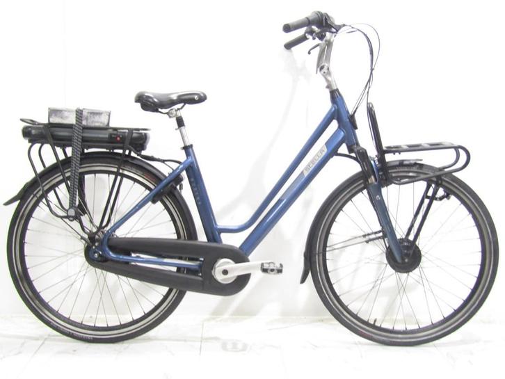 Stella Modena (accu kan er niet uit) blauw dames 48cm 28inch, Fietsen en Brommers, Elektrische fietsen, Gebruikt, Overige merken