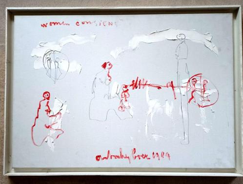 =ANTON HEYBOER 1924-2005==doek==uit COBRA MUSEUM Amstelveen, Antiek en Kunst, Kunst | Schilderijen | Abstract, Ophalen