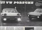 Roadtest VW Porsche 914, Autovisie 1970., Nieuw, Ophalen of Verzenden, Autovisie, Porsche