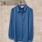 Vila blouse satijnachtig 44 blauw, Nieuw, Blauw, Maat 42/44 (L), Ophalen of Verzenden