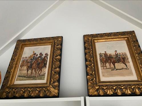 Twee barok gouden lijsten, Huis en Inrichting, Woonaccessoires | Lijsten, Zo goed als nieuw, Minder dan 50 cm, Minder dan 50 cm
