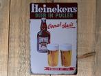 Reclamebord Heineken's Bier 20x30, Verzamelen, Merken en Reclamevoorwerpen, Ophalen of Verzenden, Zo goed als nieuw, Reclamebord