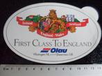 sticker Olau logo first class to england vlissingen sheernes, Verzamelen, Verzenden, Zo goed als nieuw, Bedrijf of Vereniging