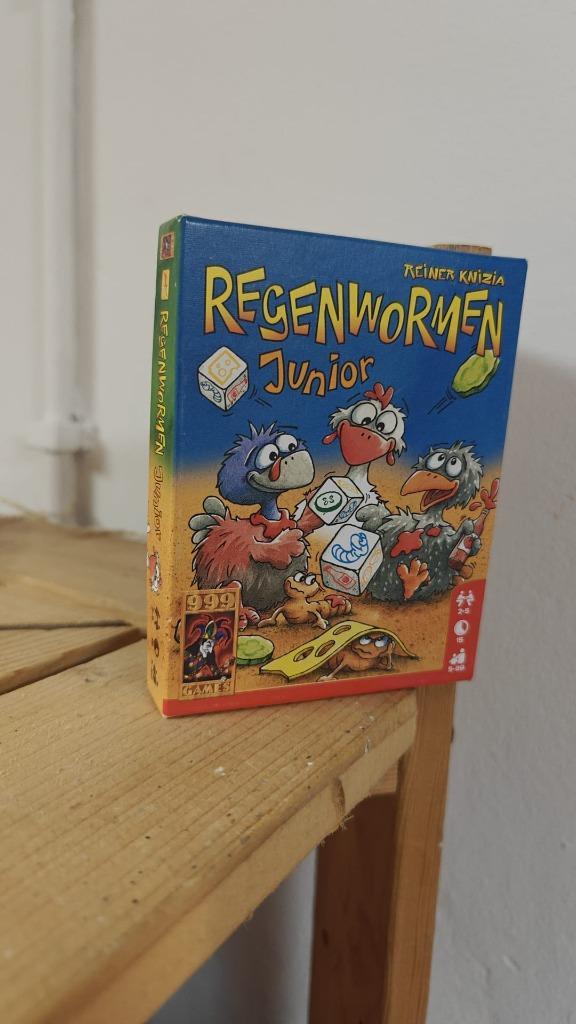 Regenwormen junior, Hobby en Vrije tijd, Gezelschapsspellen | Kaartspellen, Zo goed als nieuw, Ophalen