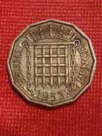 3 Pence 1953 Engeland, Ophalen of Verzenden, Overige landen, Losse munt