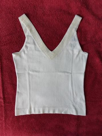  Scapa top off-white met lovertjes beschikbaar voor biedingen