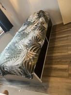 Bed met opberglades, Huis en Inrichting, Slaapkamer | Bedden, Ophalen, 90 cm, Eenpersoons, Wit