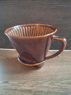 Keramiek Koffie filter houder jaren 60/70 kleur bruin, Antiek en Kunst, Ophalen of Verzenden