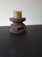 Robuuste houten poer, Ophalen of Verzenden, Hout, Kandelaar, Minder dan 25 cm