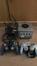 Gamecube silver - compleet + twee controllers, 2 spelers, Ophalen of Verzenden, Gebruikt