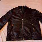 Leren jasje - casual, goed merk - zwart met rits, Ophalen of Verzenden, Zo goed als nieuw, Maat 52/54 (L), Zwart