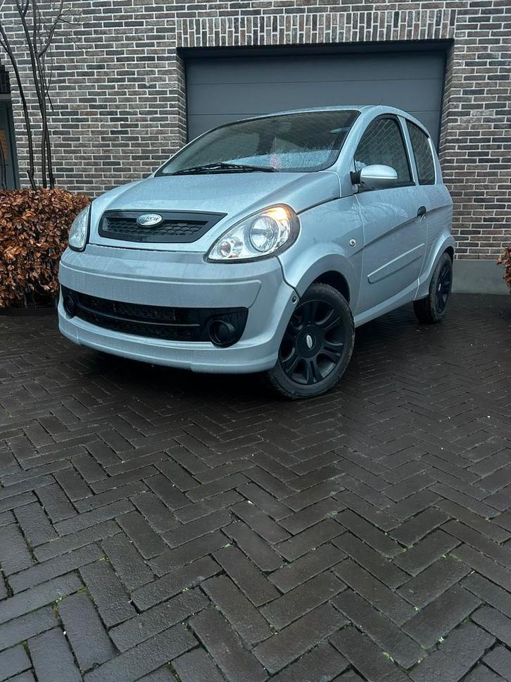 Microcar mgo | Gratis bezorgd | Lederen stoelen | Brommobiel, Diversen, Brommobielen en Scootmobielen, Gebruikt, Overige merken