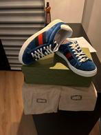 Gucci schoenen softy velvet ACE blauw maat 42, Nieuw, Sneakers of Gympen, Gucci, Verzenden