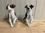 Mooie jack russel beelden in bruin en zwart, Ophalen, Nieuw, Overige materialen, Dierenbeeld