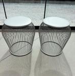 2 vintage Design kruk / poef / decoratie, Huis en Inrichting, Ophalen, Zo goed als nieuw, Staal