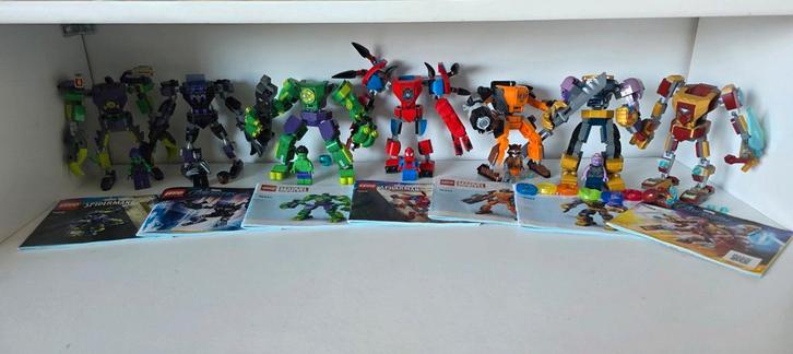 7x Lego Marvel Armour! Spiderman, Hulk, Thanos, Rocket etc, Kinderen en Baby's, Speelgoed | Duplo en Lego, Zo goed als nieuw, Ophalen of Verzenden