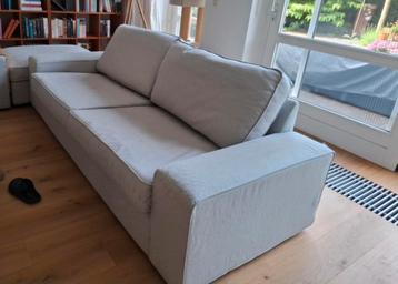 KIVIK 3p bank van Ikea in lichtgrijze stof