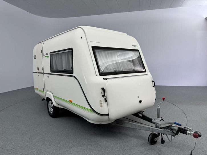 Biod 370 TL Uniek Compact Luifel + zijwanden Fietsendrager, Caravans en Kamperen, Caravans, Bedrijf, Overige, Biod, 2 aparte bedden