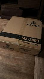 ZGA Nieuwe devine mx2000 amp 2x1000 rms met garantie 24maand, Audio, Tv en Foto, Overige merken, Overige systemen, Ophalen of Verzenden