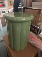 POLSPOTTEN Roman kruk olijf groen, Minder dan 55 cm, Rond, Zo goed als nieuw, Hout