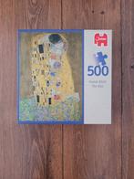 Jumbo Puzzel - Gustav Klimt - De Kus (the kiss) 500 stukjes, Ophalen of Verzenden, 500 t/m 1500 stukjes, Zo goed als nieuw, Legpuzzel
