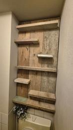 Steigerhouten opbergrek – vergrijsd – 130  60 cm, Huis en Inrichting, Ophalen, Met plank(en), 100 tot 150 cm, Zo goed als nieuw