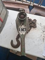 Retro Takel - 1 Ton, Doe-het-zelf en Verbouw, Lieren en Takels, Ophalen of Verzenden, Gebruikt, Handmatig