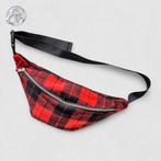 Rood/zwart geblokte heuptas, Ophalen of Verzenden, Gebruikt, Rood, Overige typen