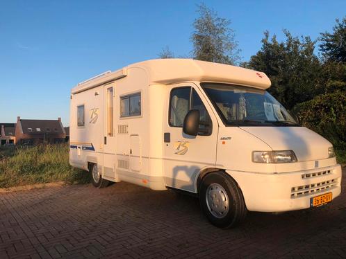 Zeer nette Fiat 230 Camper – 2.8 Diesel – Goed onderhouden, Caravans en Kamperen, Campers, Particulier, Half-integraal, Ophalen