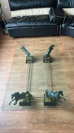 Salontafel 140x80, Huis en Inrichting, Tafels | Salontafels, Gebruikt, 100 tot 150 cm, Glas, Minder dan 50 cm