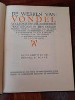 De werken van Vondel 10 delen + register, Antiek en Kunst, Antiek | Boeken en Bijbels, Ophalen