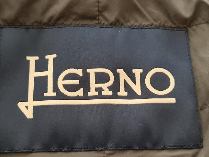 HERNO Jas super pasvorm met groene kleur maat 58, Kleding | Heren, Jassen | Winter, Nieuw, Maat 56/58 (XL), Groen, Verzenden