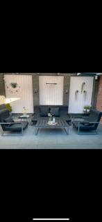 Tuinset, Tuin en Terras, Tuinsets en Loungesets, Ophalen, 4 zitplaatsen, Gebruikt, Aluminium