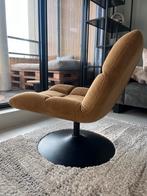 Dutchbone Fauteuil - Goudbruin, Ophalen, 75 tot 100 cm, Zo goed als nieuw, Stof