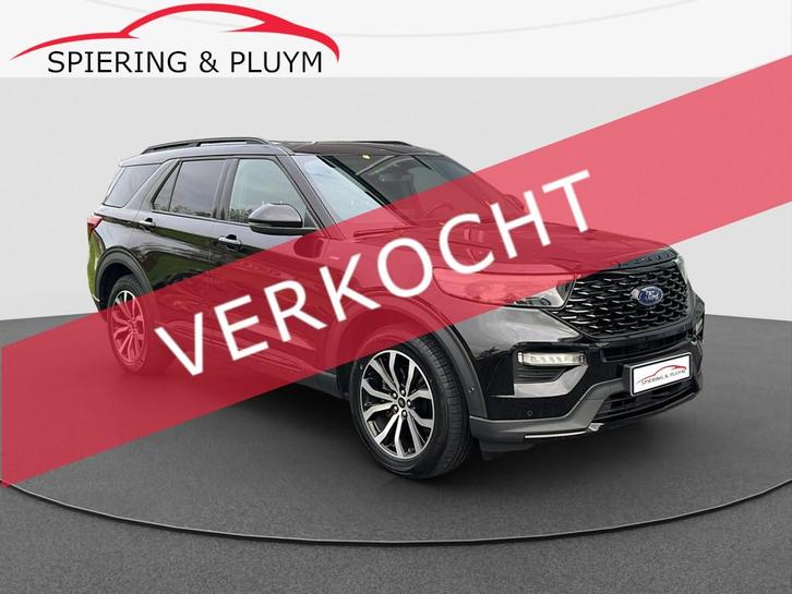 Ford Explorer 3.0 V6 EcoBoost PHEV ST-Line Pano | B&O | 360, Auto's, Ford, Bedrijf, Te koop, Explorer, 360° camera, 4x4, ABS, Achteruitrijcamera