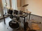 Grote Pearl Export drumset | Rack-systeem | Paiste bekkens, Muziek en Instrumenten, Drumstellen en Slagwerk, Ophalen, Gebruikt