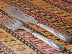 Mooi antiek silverplate viscouvert uit Engeland uit 1890.