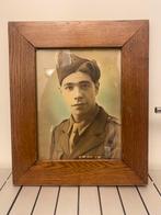 Vintage Foto Jonge Man in Militair Uniform, Verzamelen, Militaria | Tweede Wereldoorlog, Ophalen of Verzenden