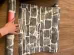 Behang over - meerdere rollen, Ophalen of Verzenden, 10 tot 25 m², Grijs