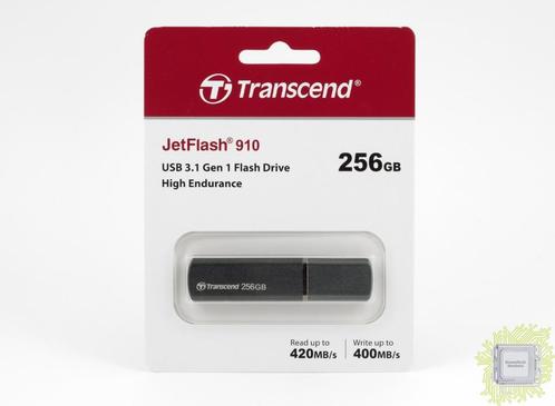 Transcend JetFlash 910 USB 3.1 256GB (R=420MB/s - W=400MB/s), Computers en Software, USB Sticks, Nieuw, 256 GB, Ophalen of Verzenden