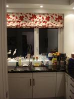 Vouwgordijn ‘Bladmotief’ 220cm breed, Huis en Inrichting, 100 tot 150 cm, 200 cm of meer, Crème, Ophalen of Verzenden