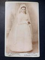 cdv carte de visite Eerste Communie Anvers J Prevol België, Verzamelen, Verzenden, Foto, Buitenland, Zo goed als nieuw